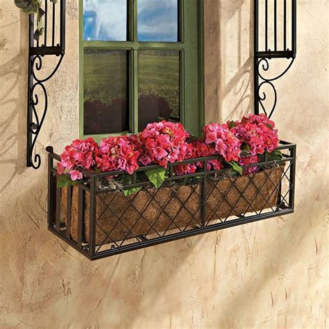 metal window flower box holder|Metal Window Flower Box .